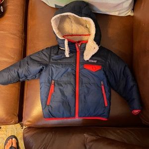 Patagonia Baby Reversible Tribbles Hoody - Stone Blue - 2T